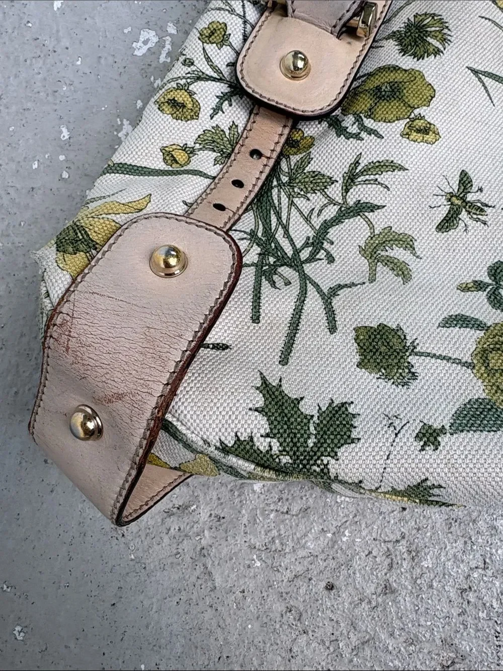 Gucci canvas floral Pelham Bag
